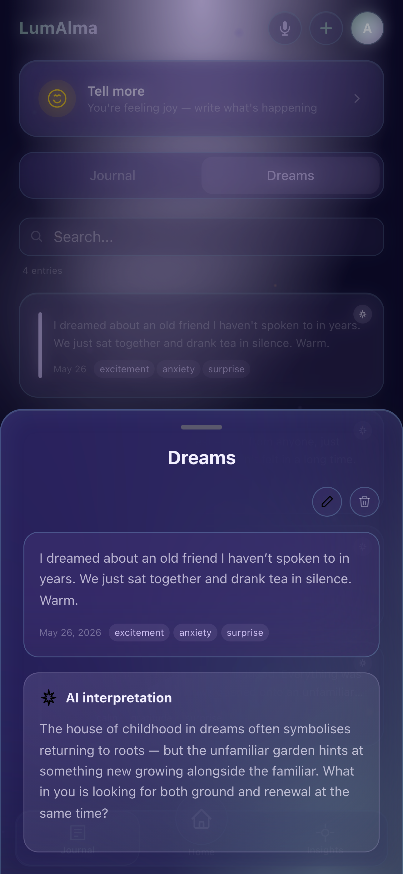 Dream interpretation LumAlma